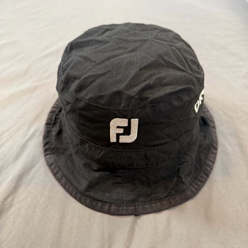 FootJoy DryJoys Black Golf Bucket Hat
